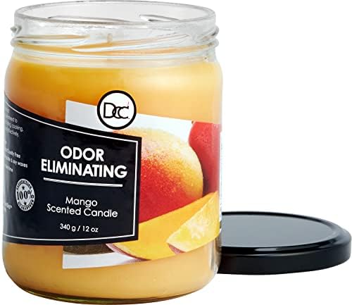 Mango Scented Odor Eliminating Candle - 80 Hour Burn