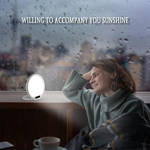JUXLamp 10000 Lux Light Therapy Wake Up Lamp