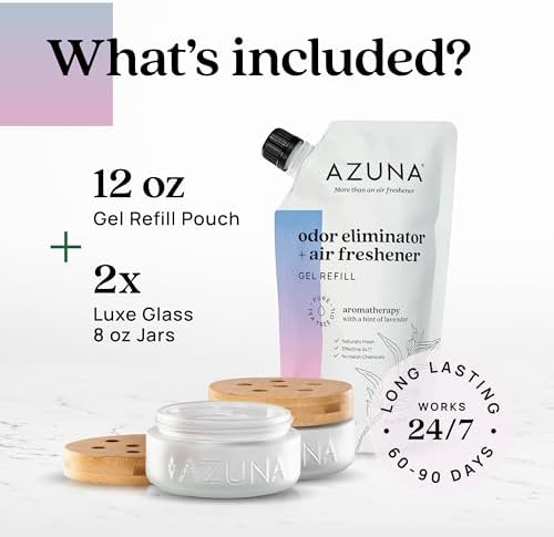 Azuna Air Freshener Odor Eliminator 2 Room Kit