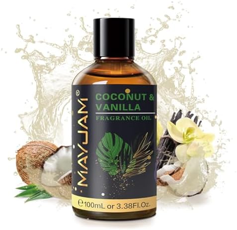 MAYJAM 100ML Coconut Vanilla Fragrance Oil with Glass Dropper