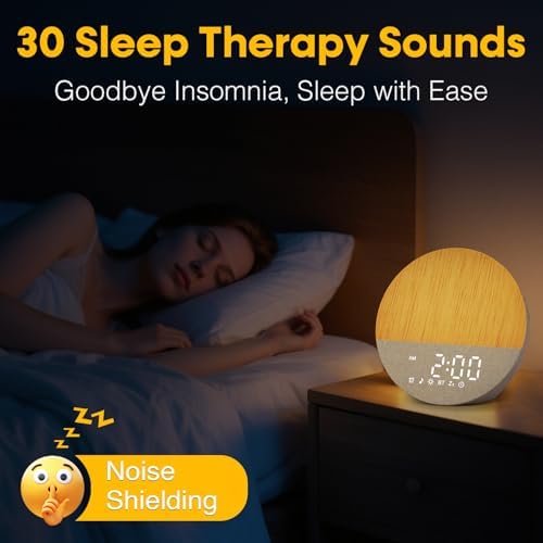 Sunrise Alarm Clock with Sound Machine and Light