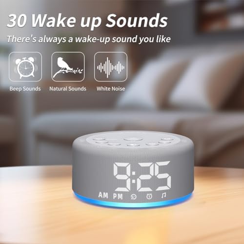 3 in 1 Sound Machine Alarm Clock Night Light