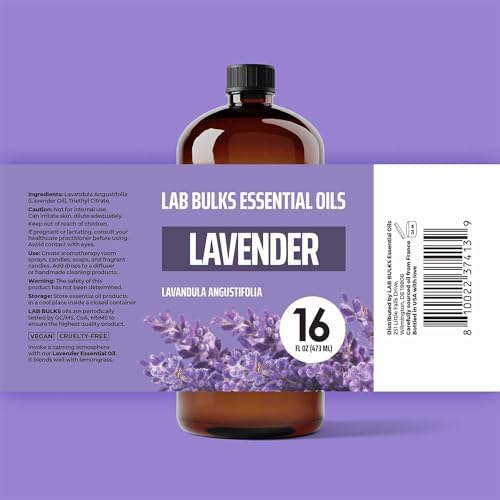 2-Pack Lavender Essential Oil 16 oz Bulk