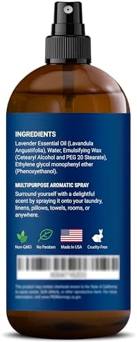 Lavender Linen Spray 8 fl oz - Aromatherapy Fabric Refresh
