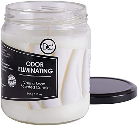 Vanilla Bean Odor Eliminating Candle 12 Ounce