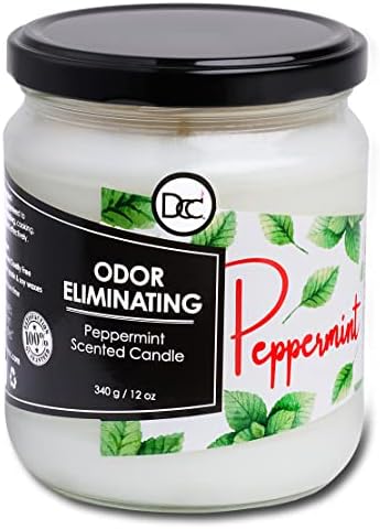 Peppermint Odor Eliminating Soy Candle - 80 Hour Burn