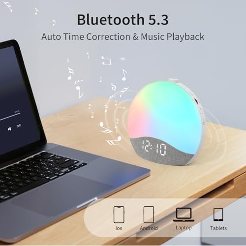EASYERA Sunrise Alarm Clock with Sound and Light