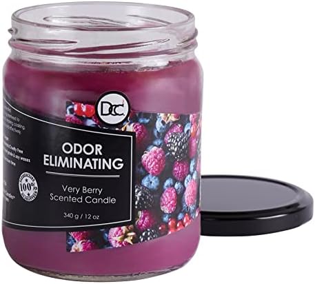 Very Berry Odor Eliminating Candle - 80 Hour Burn Time