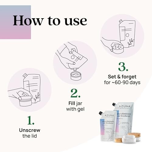 Azuna Air Freshener Odor Eliminator 2 Room Kit