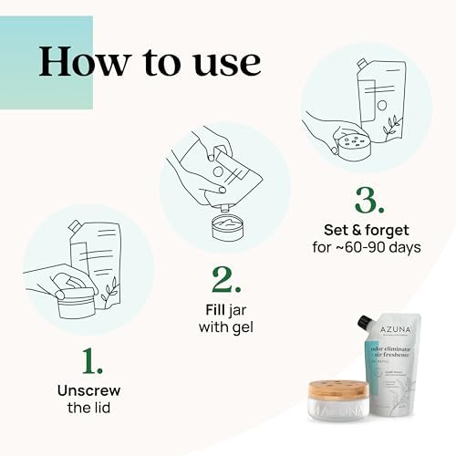 Azuna Air Freshener with Tea Tree Oil Gel 1 Room Kit