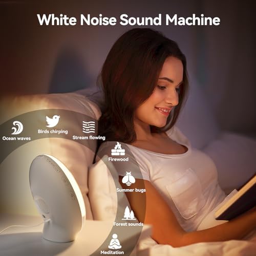 RICIAL Sunrise Alarm Clock with Light Therapy and White Noise