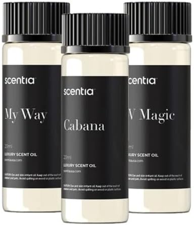 Scentia Hotel Diffuser Oil Set - 3 x 20ml Luxury Fragrance Collection