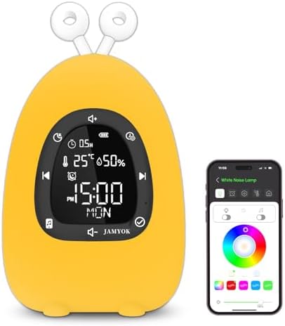 Jamyok Sunrise Alarm Clock with Light and White Noise