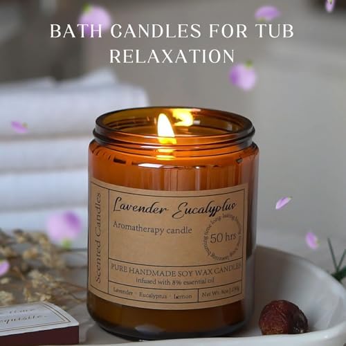 Lavender Eucalyptus Soy Candles for Relaxation