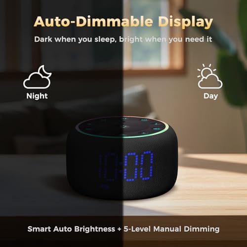 Mojikoo WhiteNoise Alarm Clock 4-in-1 Sleep Solution
