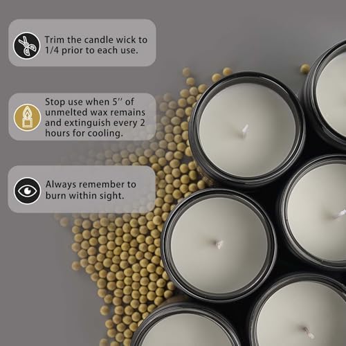 Auelife Scented Candles for Men 4 Pack Set