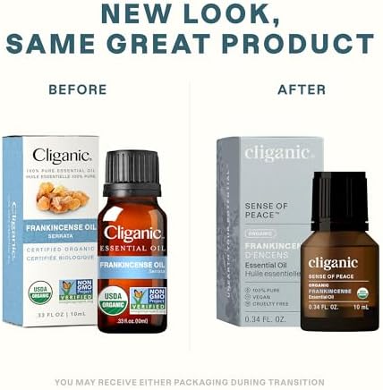 Cliganic Organic Frankincense Essential Oil - 100 Pure Natural Undiluted