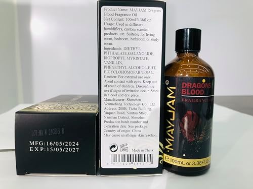 MAYJAM 100ML Dragons Blood Fragrance Oil with Glass Dropper