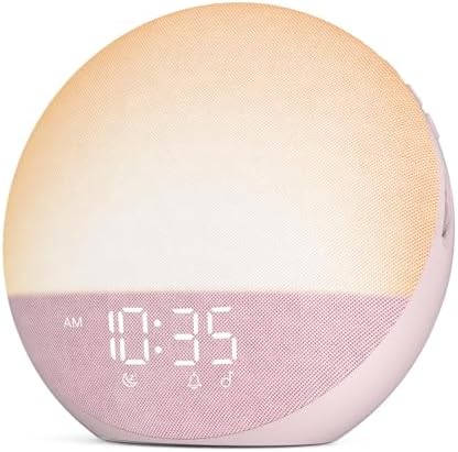 Odokee Sunrise Alarm Clock with White Noise and Bluetooth Speaker