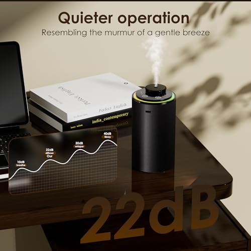 Waterless Essential Oil Diffuser with Light Show and 3 Timer Settings