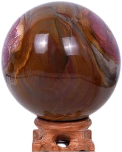 Ocean Jasper Healing Crystal Sphere with Stand 28 Inch