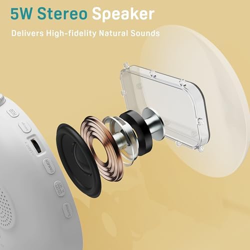 JALL Sunrise Alarm Clock with 25 Sounds and 17 NightLights