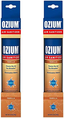 Ozium Air Sanitizer 35 oz Spray Vanilla 2 Pack
