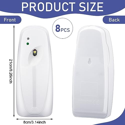 Uiifan 8 Pcs Wall Mounted Automatic Air Freshener Dispenser