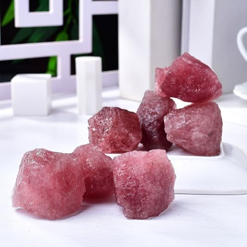 Natural Strawberry Quartz Rough Stones 1 Pound 3-5cm