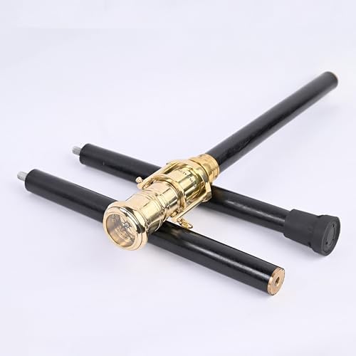 Brass Nautical Telescope Walking Stick with Compass