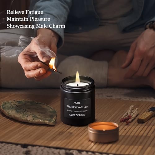 AGOL Men Scented Candle Set 3 Pack