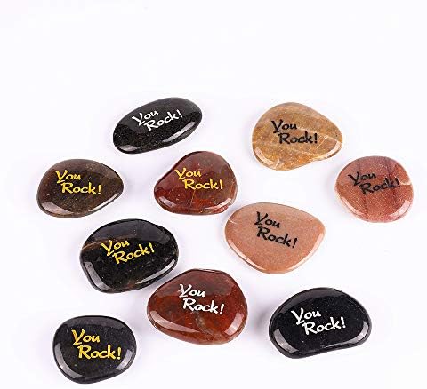 ROCKIMPACT 100PCS You Rock Engraved Rocks