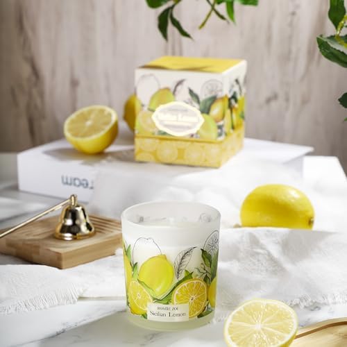 Sicilian Lemon Scented Candle 6oz Aromatherapy Jar