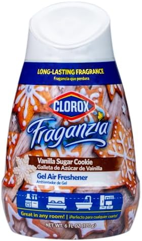Clorox Fraganzia Gel Air Freshener Cone Vanilla Sugar Cookie 6 Ounce