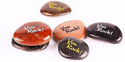 ROCKIMPACT 100PCS You Rock Engraved Rocks
