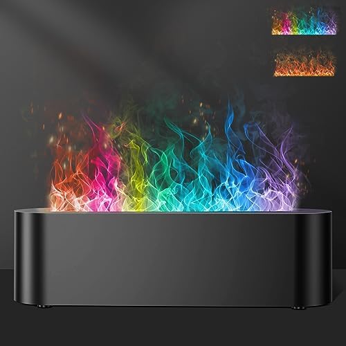 Colorful Flame Diffuser Humidifier with LED Light