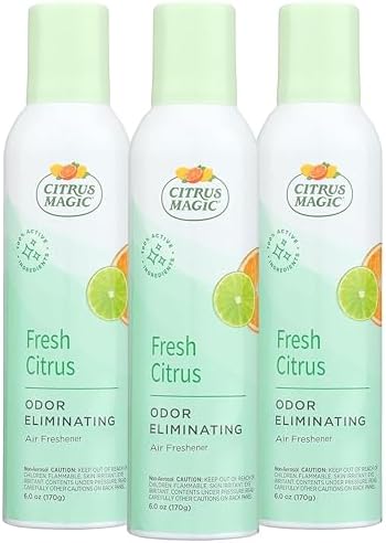 Citrus Magic Odor Eliminating Air Freshener Spray Pack of 3
