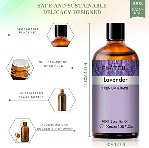 Lavender Essential Oil 100ml for Aromatherapy and DIY Projects