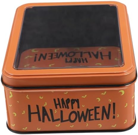 Beaupretty Halloween Tinplate Storage Box