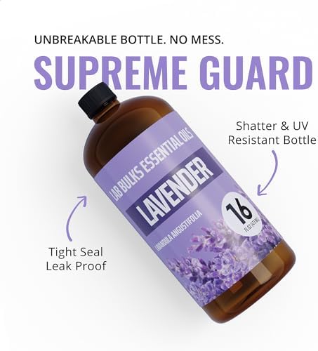 Lavender Essential Oil 16 oz for Diffusers and Home Use