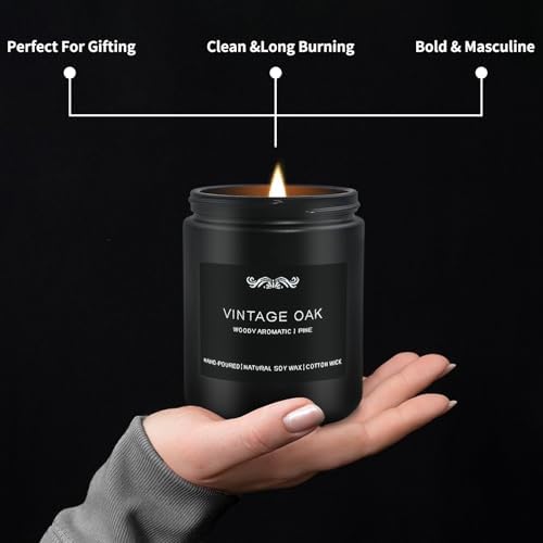 6 Pack Men Scented Candles Aromatherapy Gift Set
