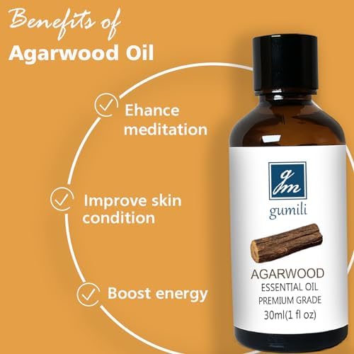 Agarwood Essential Oil 30ml 1 oz Pure for Aromatherapy Meditation