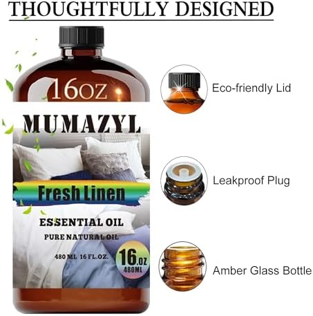 Fresh Linen Essential Oil 16 Fl Oz for Diffuser and Crafting