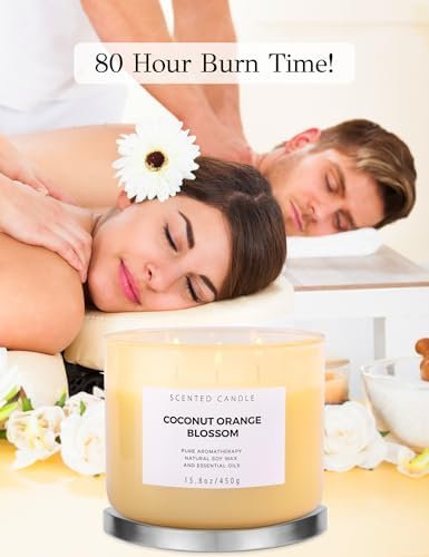Coconut Orange Blossom 3 Wick Soy Candle