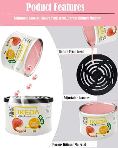 Peach Essential Oil Air Freshener Cans 2pcs