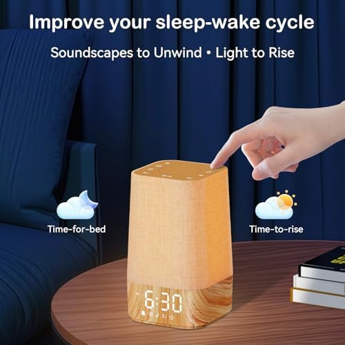 Sunrise Alarm Clock with Nature Sounds and Sleep Timer