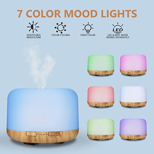 SACATR 500ml Essential Oil Diffuser with 36 Oils