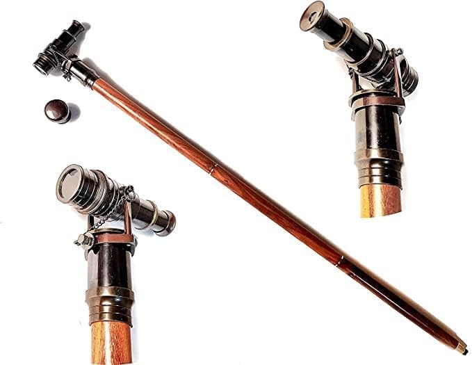 Brass Nautical Walking Stick for Men Women Seniors