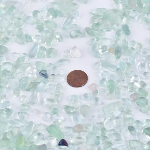 Polished Green Fluorite Crystal Chips 200 Pcs