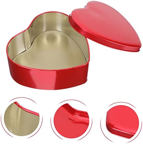 10Pcs Heart Shaped Candy Box Durable Tinplate Storage Container